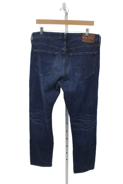 AG-ED Denim Mens Straight Dark Blue Jeans Size 33