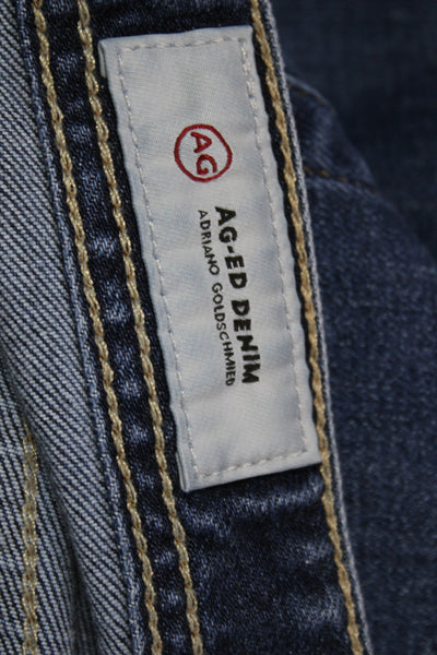 AG-ED Denim Mens Straight Dark Blue Jeans Size 33