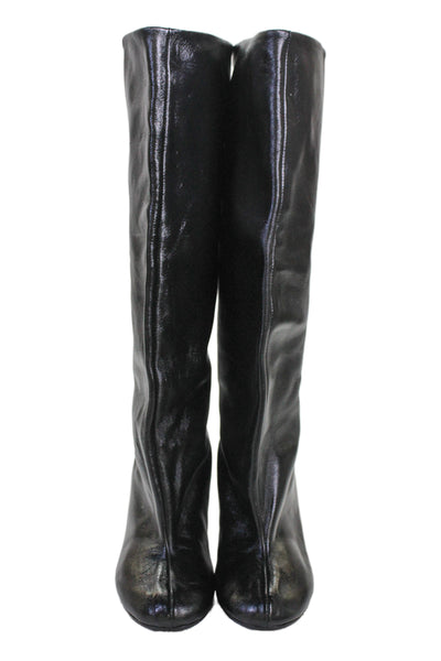 Proenza Schouler Womens Leather Knee High Boots Black Size 38.5 8.5