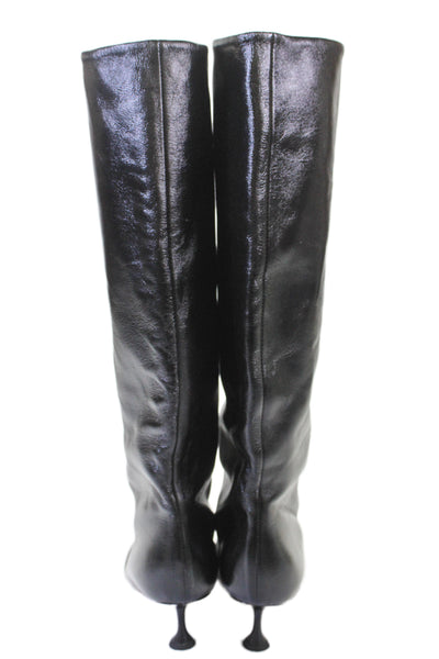 Proenza Schouler Womens Leather Knee High Boots Black Size 38.5 8.5