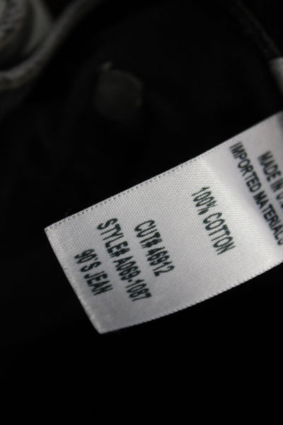 Agolde Womens Cropped Straight Dark Gray Jeans Size 23