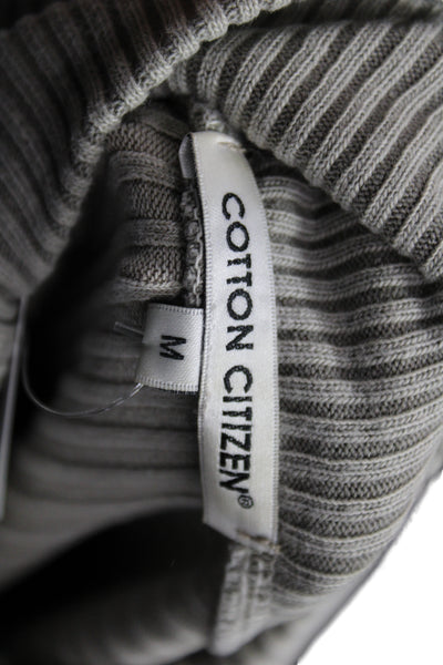 Cotton Citizen Unisex Gray Mock Neck Pullover Sweater Long Sleeve Size S