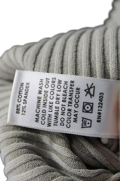 Cotton Citizen Unisex Gray Mock Neck Pullover Sweater Long Sleeve Size S