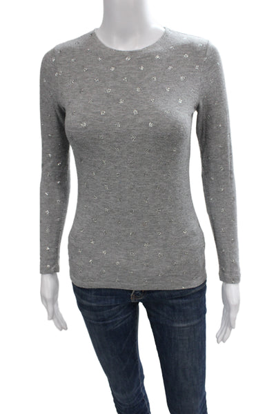 Il Gufo Childrens Girls Polka Dot Long Sleeves Blouse Grey Size 14