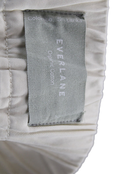 Everlane Unisex Sweat Shorts Beige Organic Cotton Stretch Size 2