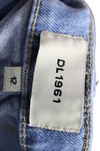 DL1961 Childrens Straight Leg Light Wash Jeans Blue Size 12