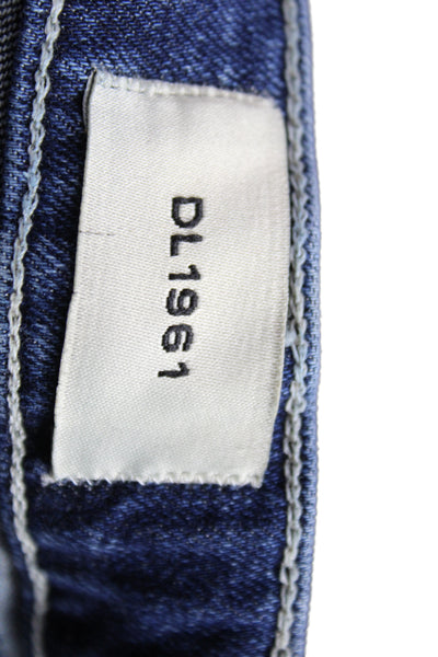 DL1961 Childrens Girls High Rise Slim Leg Jeans Blue Cotton Size 14