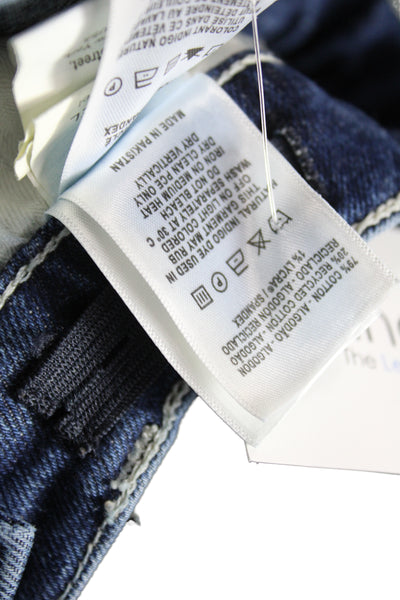 DL1961 Childrens Girls High Rise Slim Leg Jeans Blue Cotton Size 14