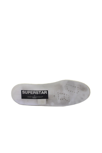 Golden Goose Deluxe Brand Womens Leather Superstar Sneakers White Size 35 5
