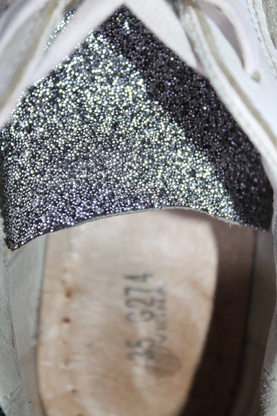 Golden Goose Deluxe Brand Womens Leather Superstar Sneakers White Size 35 5