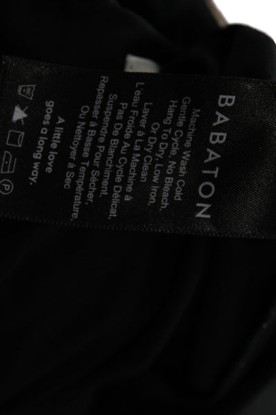Babaton Women Black V-Neck Long Sleeve Bodysuit Size XS