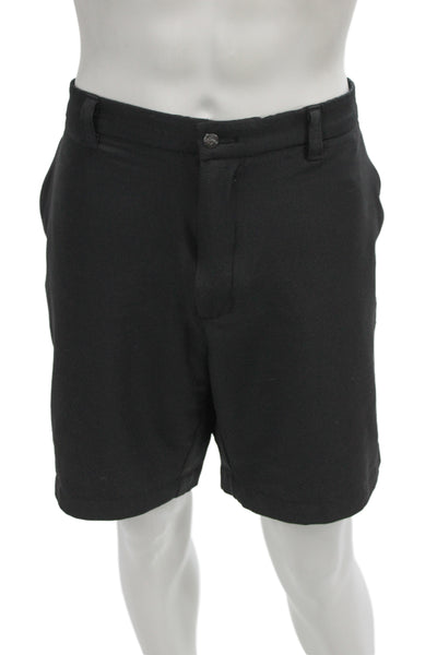 Callaway Mens Chino Shorts Black Polyester Button Size 40
