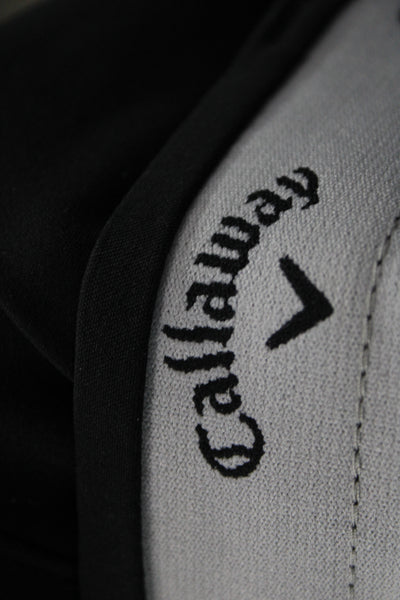 Callaway Mens Chino Shorts Black Polyester Button Size 40