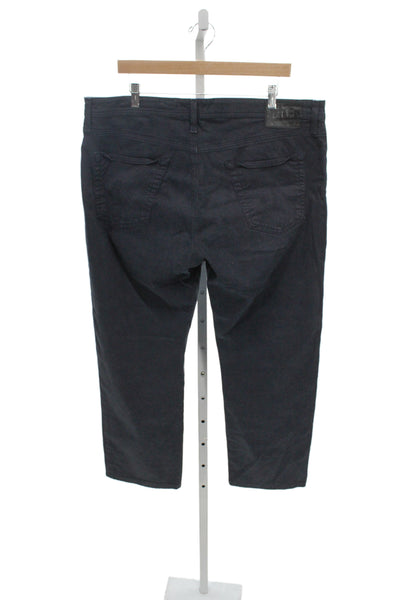 AG Adriano Goldschmied Mens Straight Jeans Dark Blue 91% Cotton Size 38