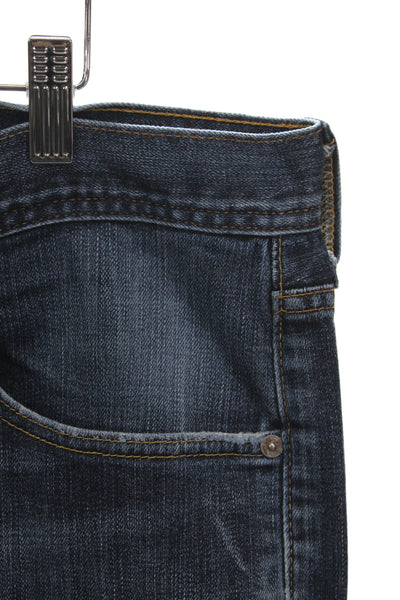AG Adriano Goldschmied Mens Straight Jeans Dark Blue Inseam 34 Size 38