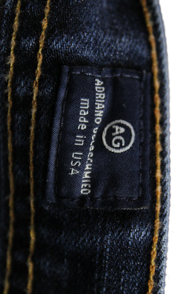 AG Adriano Goldschmied Mens Straight Jeans Dark Blue Inseam 34 Size 38