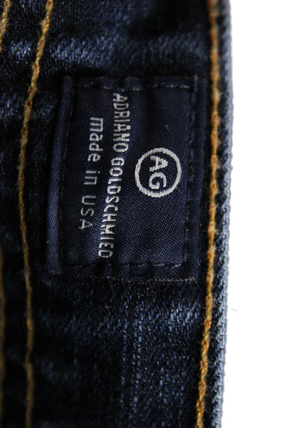 AG Adriano Goldschmied Mens Straight Jeans Dark Blue Inseam 34 Size 38