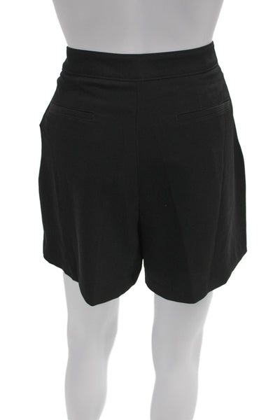 DKNY Unisex Black Shorts Polyester Spandex Button Closure Size 10