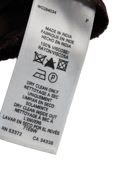 French Connection Womens Shift Dress Sleeveless Brown Above Knee Size 12