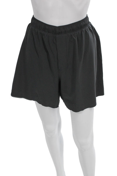 Lululemon Mens Sweat Shorts Black Polyester Size L