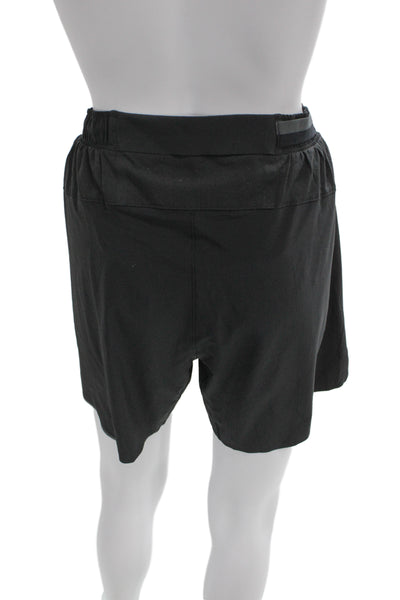 Lululemon Mens Sweat Shorts Black Polyester Size L