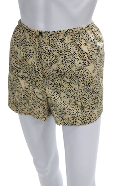 Zara Mens Boxer Shorts Beige Animal Print 100% Cotton Size L