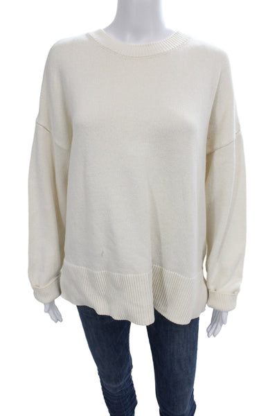 Zara Unisex Black Striped Crew Neck Pullover Sweater 100% Acrylic Size L