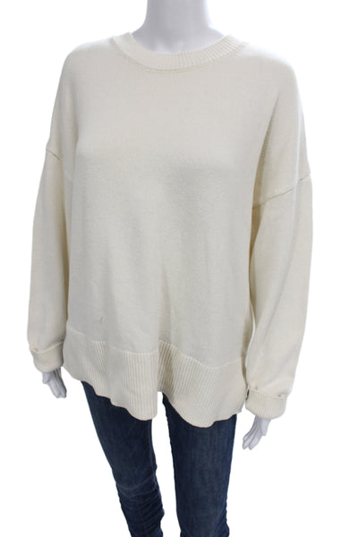 Zara Unisex Black Striped Crew Neck Pullover Sweater 100% Acrylic Size L
