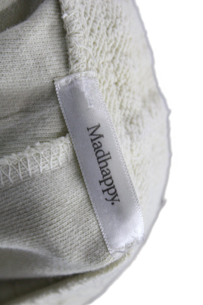 Madhappy Unisex Sweatpants Beige 100% Cotton Geometric Aztec Drawstring Size M