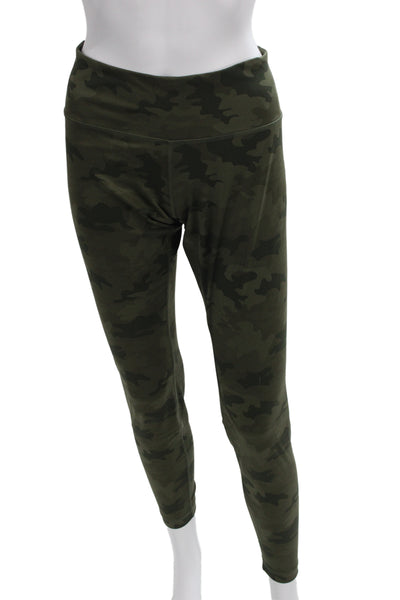 Lululemon Womens Ankle Jeggings Green Camo Polyester Size 10