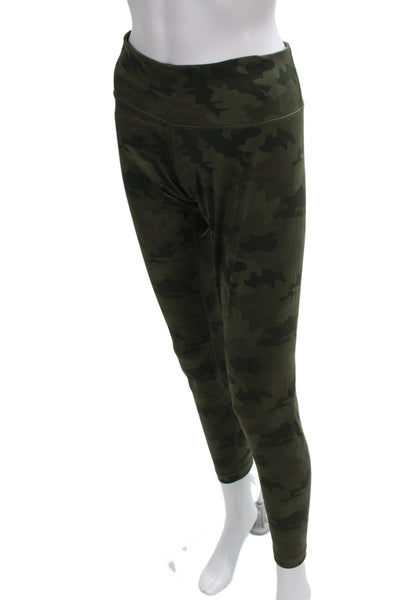 Lululemon Womens Ankle Jeggings Green Camo Polyester Size 10