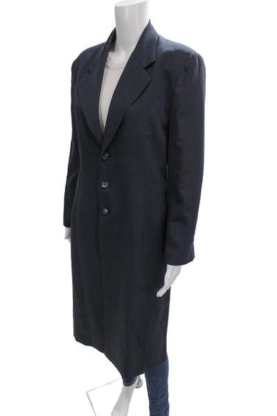 Matsuda Mens Overcoat Dark Blue Button Polyester Long Sleeve 90s Size S
