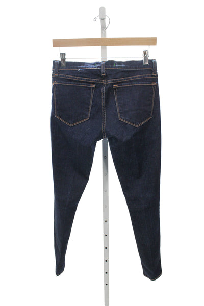 J Brand Women Dark Blue Mid Rise Skinny Ankle Jeans Size 28