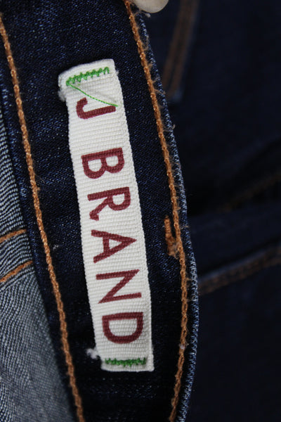 J Brand Women Dark Blue Mid Rise Skinny Ankle Jeans Size 28
