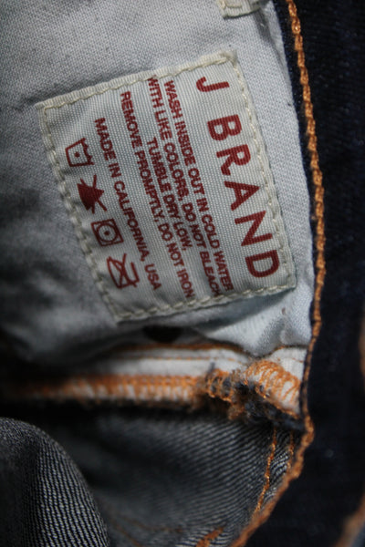 J Brand Women Dark Blue Mid Rise Skinny Ankle Jeans Size 28