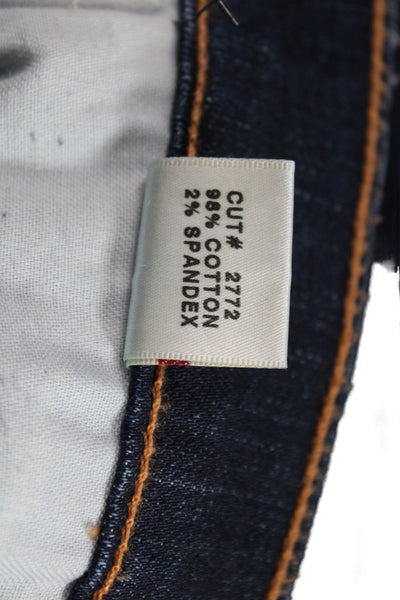 J Brand Women Dark Blue Mid Rise Skinny Ankle Jeans Size 28
