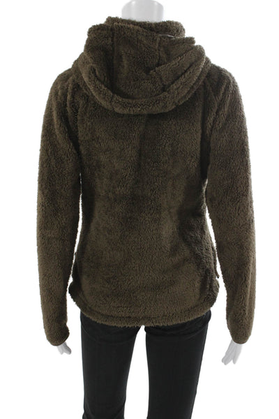 Kuhl Women Outdoor High Neck Zip Brown Jacket Long Sleeve Size S