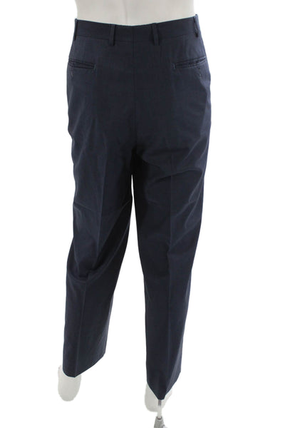 Canali Mens 2 Piece Dark Blue Wool Suit Size 56