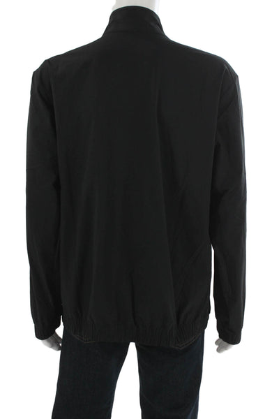 Lululemon Mens Black Zip Windbreaker High Neck Long Sleeve Size XL