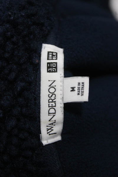 JW Anderson Unisex Dark Blue High Neck Drawstring Vest Polyester Size M
