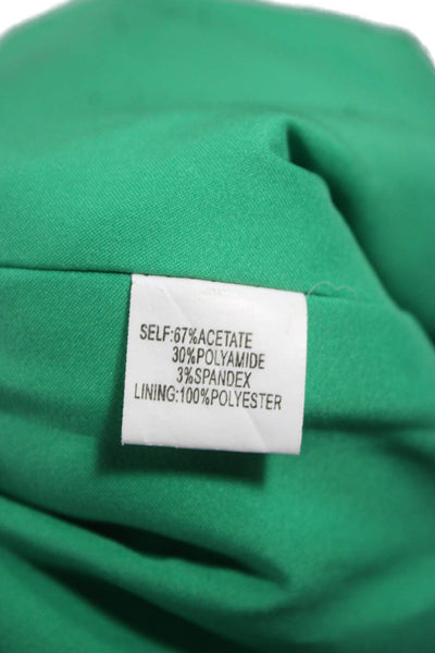 Kay Unger Womens Sheath Knee Length Short Sleeve Green Dress Size 2