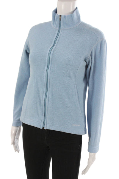 Patagonia Womens Windbreaker Light Blue Zip High Neck Size XS