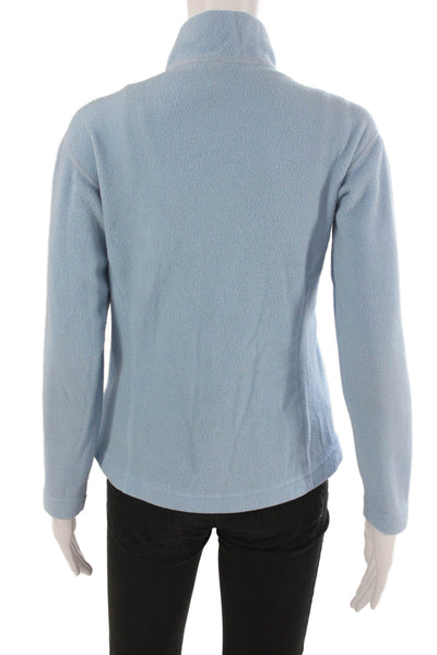 Patagonia Womens Windbreaker Light Blue Zip High Neck Size XS