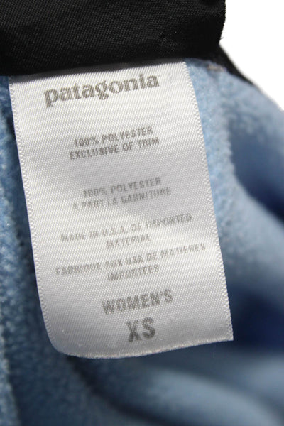 Patagonia Womens Windbreaker Light Blue Zip High Neck Size XS