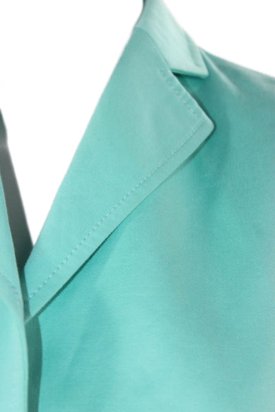 Carlisle Women Light Blue Button Blazer 3/4 Sleeve Size 0 Petite