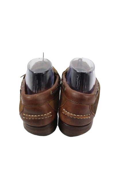 Polo Ralph Lauren Mens Slip On Round Toe Suede Loafers Brown Size 9D
