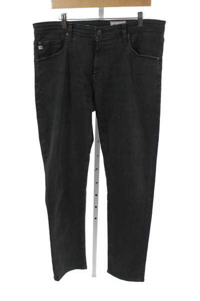 AG Adriano Goldschmied Mens Skinny Tapered Dark Gray Jeans Size 36