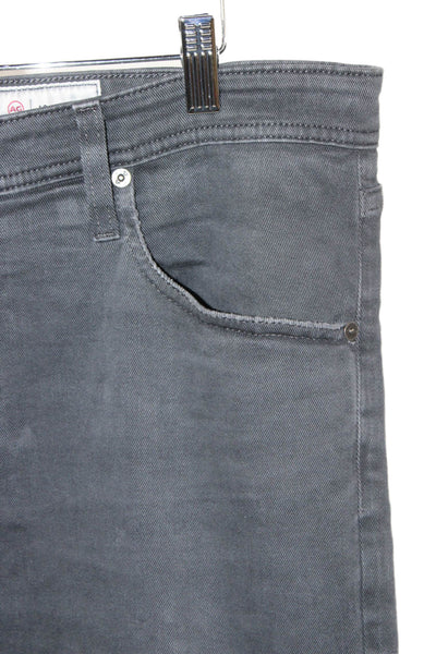 AG Adriano Goldschmied Mens Skinny Tapered Dark Gray Jeans Size 36