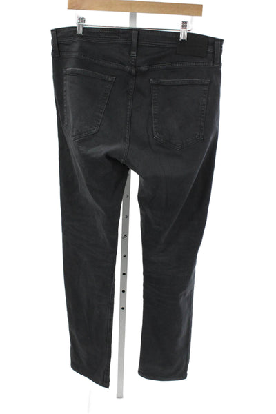 AG Adriano Goldschmied Mens Skinny Tapered Dark Gray Jeans Size 36