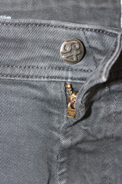 AG Adriano Goldschmied Mens Skinny Tapered Dark Gray Jeans Size 36